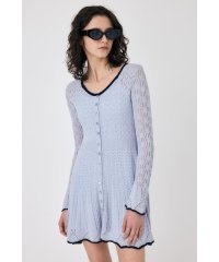 moussy/EYELET LACE KNIT ミニドレス/507954972