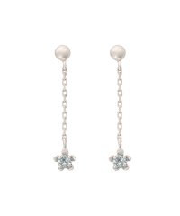 Samantha Tiara/K10 WG チェーンフラワーピアス≪3月 誕生石≫/507954983