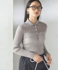 SHIPS WOMEN/〈手洗い可能〉シアー リブ 長袖 ポロ ニット/507955163