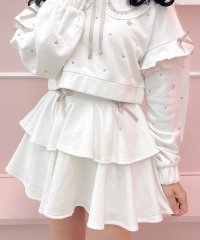 ROJITA/ロジータ ROJITA 裏毛ティアードレースアップスカート/507955190