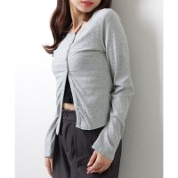 Lace Ladies/レースレディース Lace Ladies リブ ニット変形 長袖 カーディガン/507955276