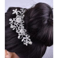 Lace Ladies/レースレディース Lace Ladies パール付き ボタニカル フラワー アーチ ヘアコーム/507955290