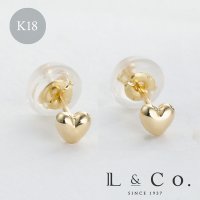 L&Co./エルアンドコー L&Co. K18ハートピアス(大)約5mm/507956270