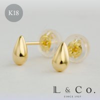 L&Co./エルアンドコー L&Co. K18スタッドピアス ツユ小/507956273