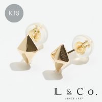 L&Co./エルアンドコー L&Co. K18スタッドピアス ひし型/507956274