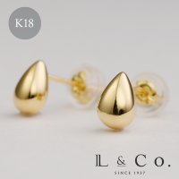 L&Co./エルアンドコー L&Co. K18スタッドピアス ツユ大/507956277