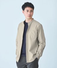 green label relaxing/【WEB限定】JUST fit バンドカラー 長袖 シャツ －ストレッチ－/507956994