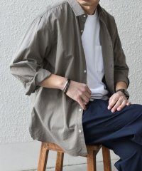 SHIPS any MEN/SHIPS any:〈洗濯機可能〉コットン/リネン ７分袖 レギュラー シャツ 25SS◆/507957086