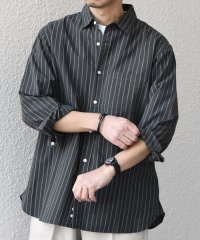 SHIPS any MEN/SHIPS any:〈洗濯機可能〉コットン/リネン ストライプ ７分袖 レギュラー シャツ◇/507957087