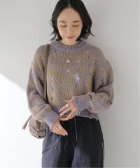 journal standard  L'essage /【JANE SMITH/ジェーンスミス】DAMAGE COTTON KNIT CREW NECK：ニット/507957665