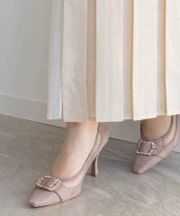 RANDA/ランダ RANDA チュールコンビビジューバックルパンプス/507958255