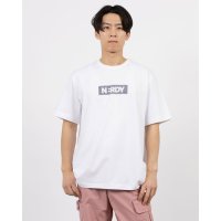 NERDY/ノルディ NERDY BLENK FRAME LOGO S/S T－SHIRT 　ブレンク フレーム ロゴ 半袖 Tシャツ（レッド）/507958309