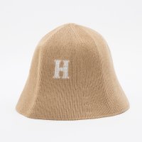 HOMEGAME/ホームゲーム HOMEGAME HOMEGAME － H LOGO COTTON KNIT HAT BEIGE【HG241415】/507958382