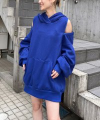 SPIRALGIRL/スパイラルガール SPIRALGIRL オープンショルダーZIPパーカー/507645399