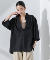NANO universe/Anti Smell Linen プルオーバーVネックシャツ/507784466