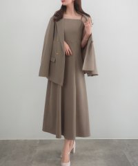CENEA/セネア CENEA CENEA 【選べる】金ボタンテーラードジャケット(ゆったりシルエット)＋キャミワンピース セット（フレア／Iライン／マーメイド）[高身長サ/507934495