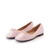 Lace Ladies/レースレディース Lace Ladies スクエアトゥ スパンコール リボン フラット パンプス/507958585