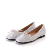 Lace Ladies/レースレディース Lace Ladies スクエアトゥ スパンコール リボン フラット パンプス/507958585