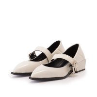 Lace Ladies/レースレディース Lace Ladies ワイド ベルト レザー調 ローヒール パンプス/507958620