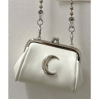 Lace Ladies/レースレディース Lace Ladies レザー調 ボールチェーン ムーンモチーフ がま口 ポーチ/507958649