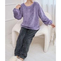 Lace Ladies/レースレディース Lace Ladies ラウンドネック ふわもこ 長袖 フリース ルームウエア/507958691