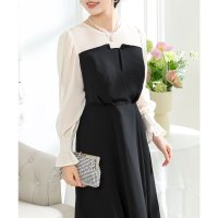 Lace Ladies/レースレディース Lace Ladies キャンディ袖 パフスリーブ シアー ロング ワンピース/507958776
