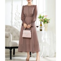 Lace Ladies/レースレディース Lace Ladies キャンディ袖 パフスリーブ シアー ロング ワンピース/507958776