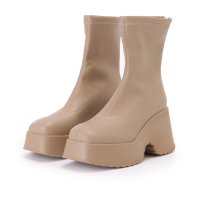 Lace Ladies/レースレディース Lace Ladies バックファスナー ベーシック 厚底 ショート ブーツ/507958809
