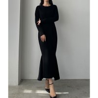 Louere/ルエレ Louere Louere 長袖ストレッチカットマーメイドワンピース/507959021