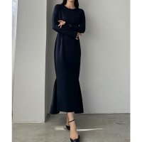 Louere/ルエレ Louere Louere 長袖ストレッチカットマーメイドワンピース/507959021