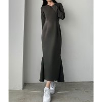 Louere/ルエレ Louere Louere 長袖ストレッチカットマーメイドワンピース/507959021