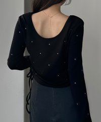 Louere/ルエレ Louere Louere ラインストーンドロストTシャツ/507959030