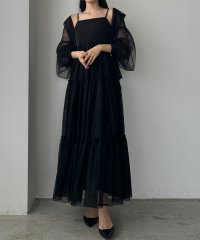 Louere/ルエレ Louere Louere チュールティアードキャミワンピース/507959033
