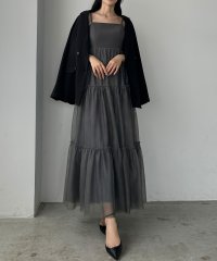 Louere/ルエレ Louere Louere チュールティアードキャミワンピース/507959033