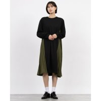 A.N.L/エー・エヌ・エル A.N.L サイドプリーツ裏毛ワンピース/507953660