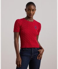 LAUREN RALPH LAUREN/ケーブルニット コットン ショートスリーブ セーター/507958013