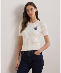 LAUREN RALPH LAUREN/ケーブルニット コットン ショートスリーブ セーター/507958014