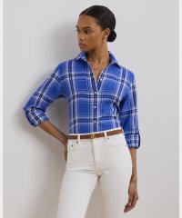 LAUREN RALPH LAUREN/クラシック フィット チェック リネン シャツ/507958018
