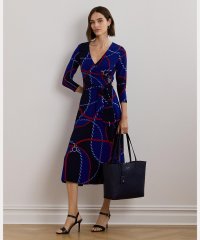 LAUREN RALPH LAUREN/ローププリント サープリス ストレッチ ジャージー ドレス/507958019