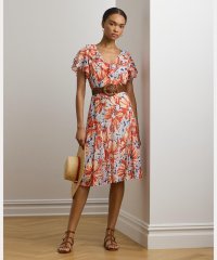 LAUREN RALPH LAUREN/フローラル ジョーゼット フラッタースリーブ ドレス/507958021