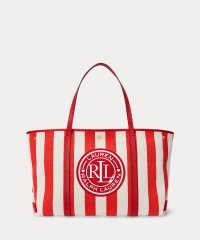LAUREN RALPH LAUREN/ストライプド ヘリンボーン ラージ Emerie トート/507958028