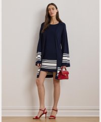 LAUREN RALPH LAUREN/ツートーン キャップスリーブ シフト セーター ドレス/507958041