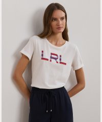 LAUREN RALPH LAUREN/ビーデッドロゴ コットン ジャージー Tシャツ/507958045