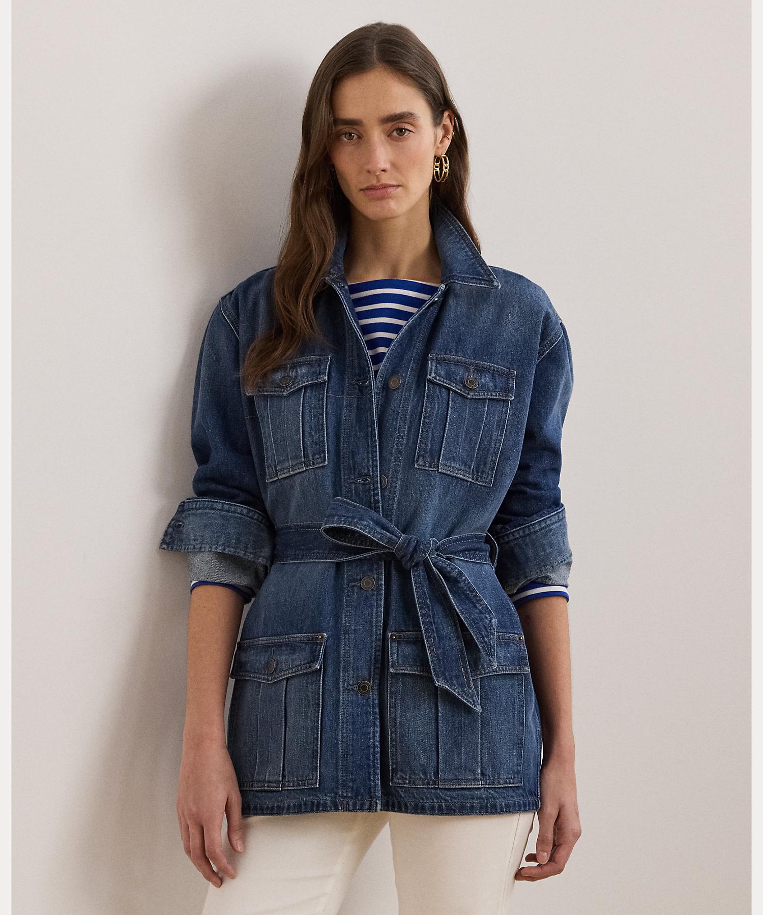 ベルテッド デニム シャツ ジャケット(507958047) | LAUREN ベルテッド デニム シャツ ジャケット(507958047) | LAUREN