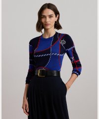 LAUREN RALPH LAUREN/ローププリント コットンブレンド セーター/507958051