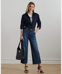 LAUREN RALPH LAUREN/ハイライズ ワイドレッグ クロップド ジーンズ/507958056