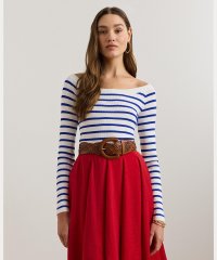 LAUREN RALPH LAUREN/ストライプド バレエネック セーター/507958072