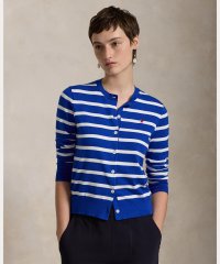 POLO RALPH LAUREN/ストライプド コットンブレンド カーディガン/507958114