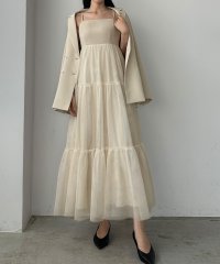 Louere/ルエレ Louere Louere チュールティアードキャミワンピース/507959033