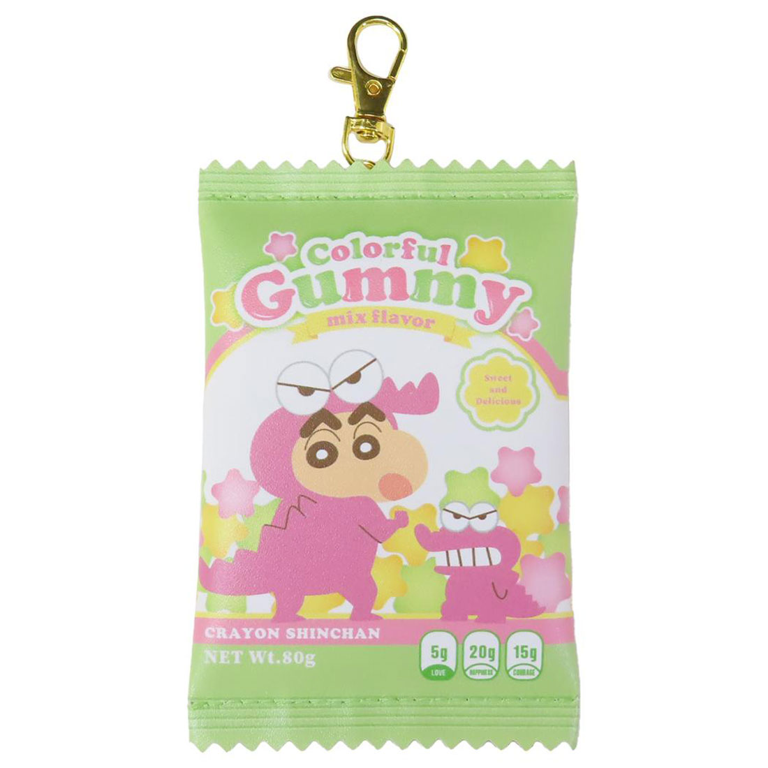 ランナー RUNNER クレヨンしんちゃん クリアポーチ カラビナ付き